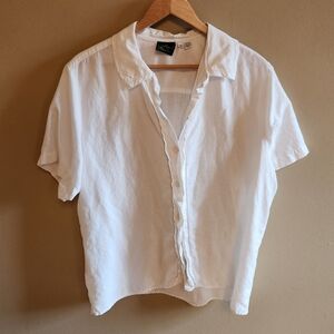 Vintage white camp tee